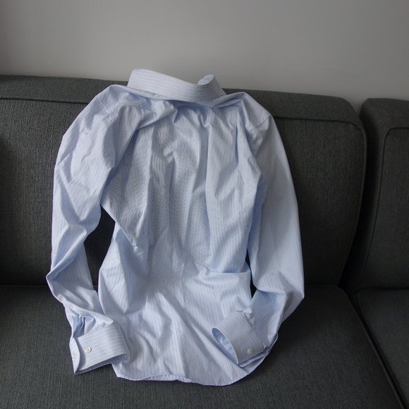 Joseph Abboud Non-Iron 14.5 32/33 100% Egyptan Cotton Dress Shirt - Picture 2 of 6